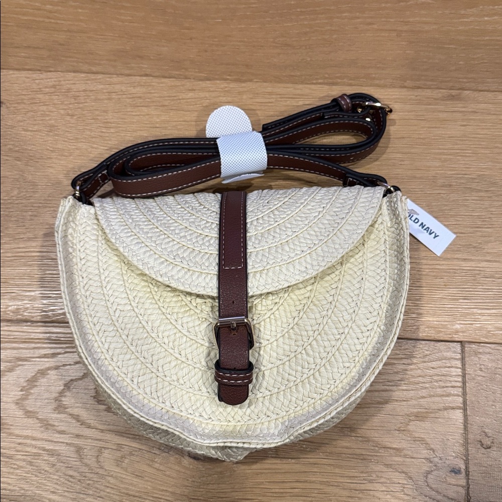 NWT OLD NAVY Raffia Crossbody Bag - Picture 2 of 5